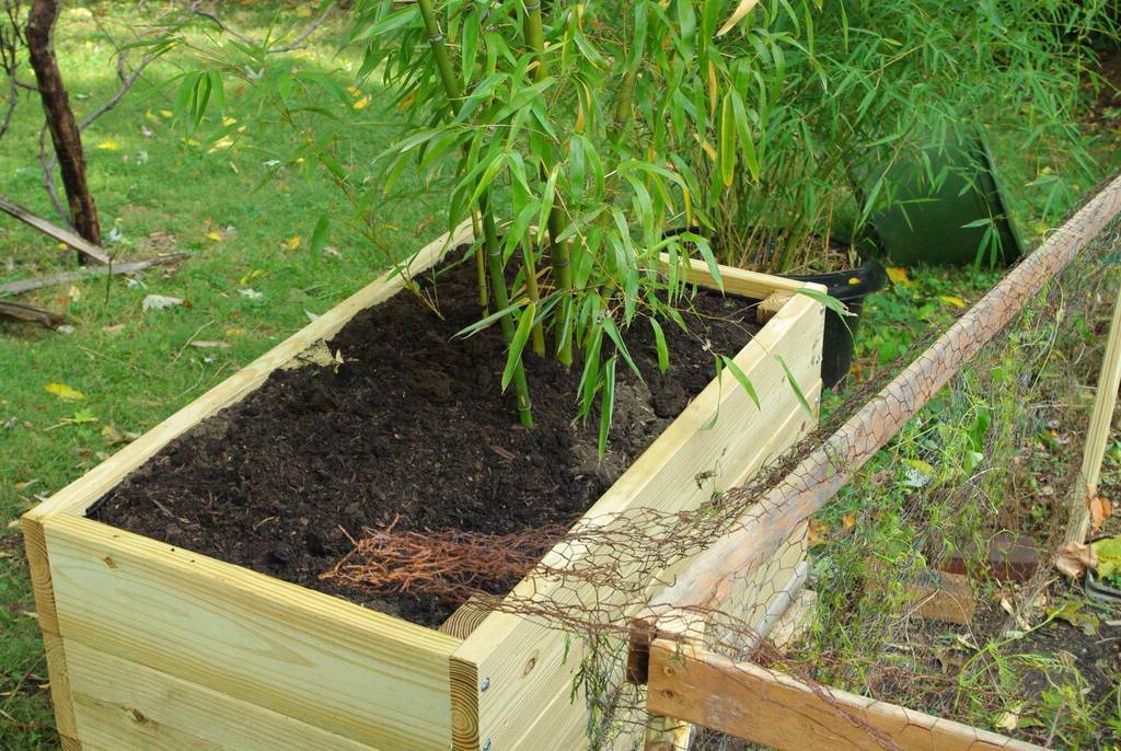 It's Not Work, It's Gardening! Another bamboo planter box